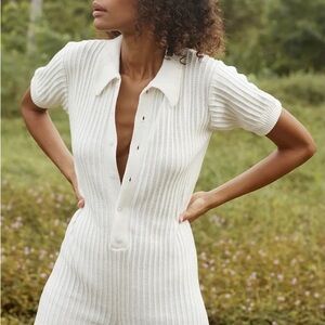Rue Stiic Ryder Knit Romper White Small